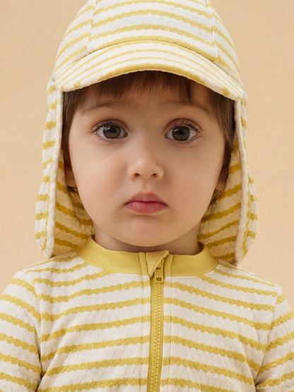 MORI Yellow Sun & Swim Hat with Neck Protection image 1