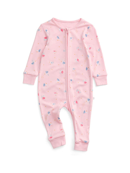 MORI Pink Enchanted Bunnies Clever Zip Supersoft Sleepsuit image 5