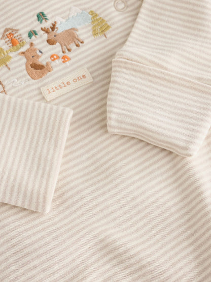 Neutral Woodland Sleepsuits 3 Pack (0mths-2yrs) - image 3