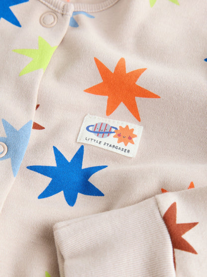 Navy/Yellow Space Two Way Zip Sleepsuits 4 Pack (0mths-3yrs) - image 14