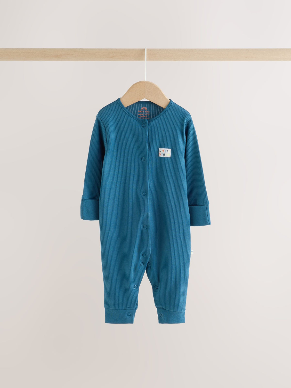 Navy/Yellow Space Two Way Zip Sleepsuits 4 Pack (0mths-3yrs) - image 7