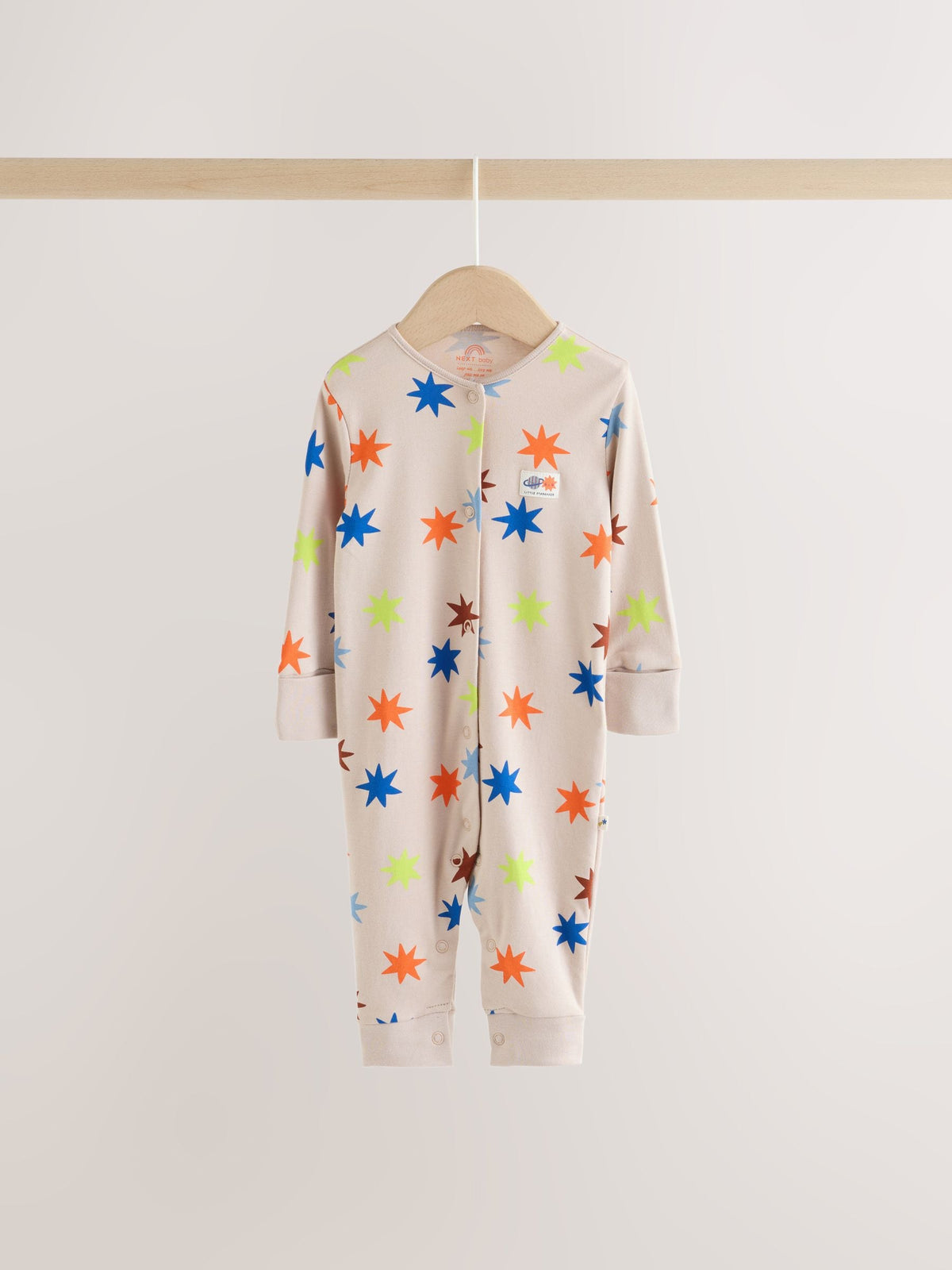 Navy/Yellow Space Two Way Zip Sleepsuits 4 Pack (0mths-3yrs) - image 8