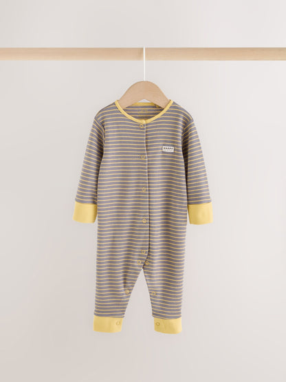 Multi Stripe Sleepsuit 3 Pack (0mths-3yrs) - image 2