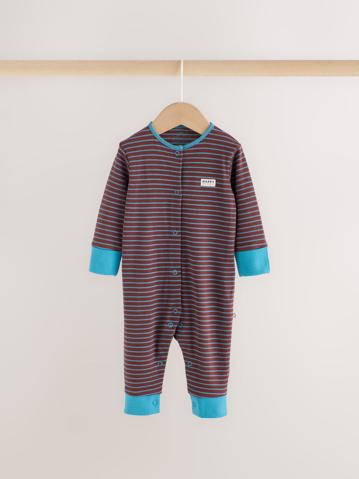 Multi Stripe Sleepsuit 3 Pack (0mths-3yrs) - image 4