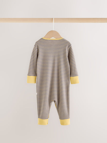 Multi Stripe Sleepsuit 3 Pack (0mths-3yrs) - image 6