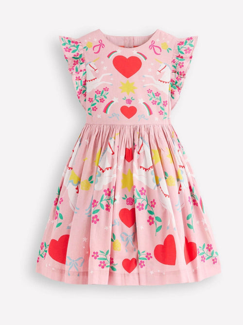 Dsiney Kidz - Boden Pink Heart Back Dress image 1
