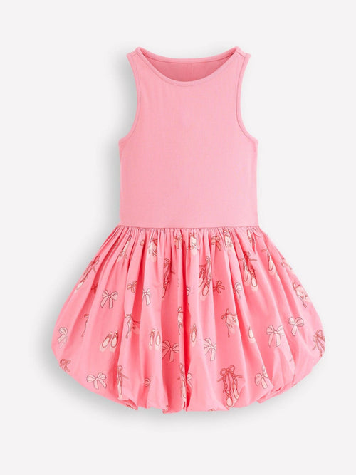 Dsiney Kidz - Boden Pink Bubble Hem Rib Dress image 1