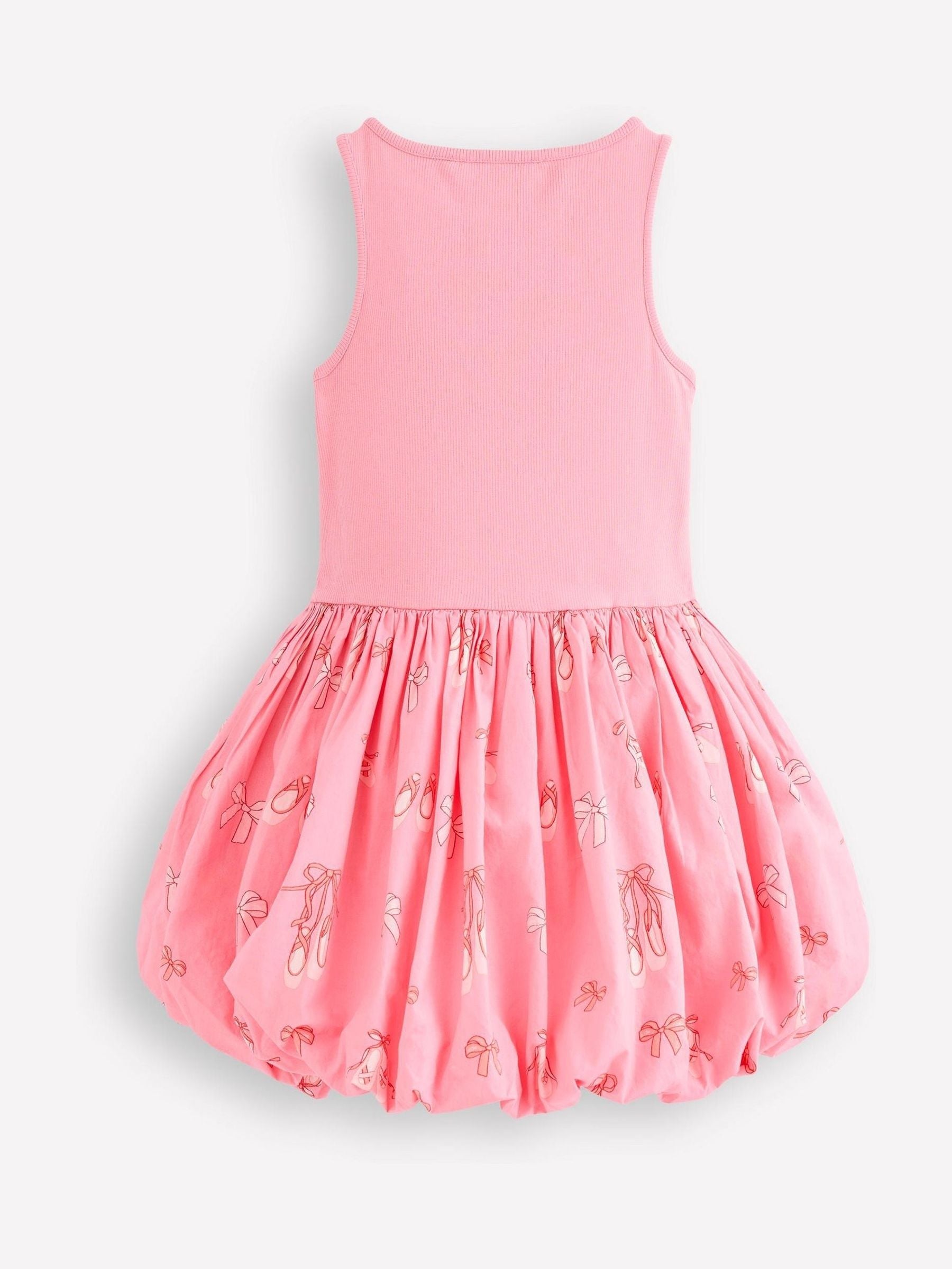 Boden Pink Bubble Hem Rib Dress image 2