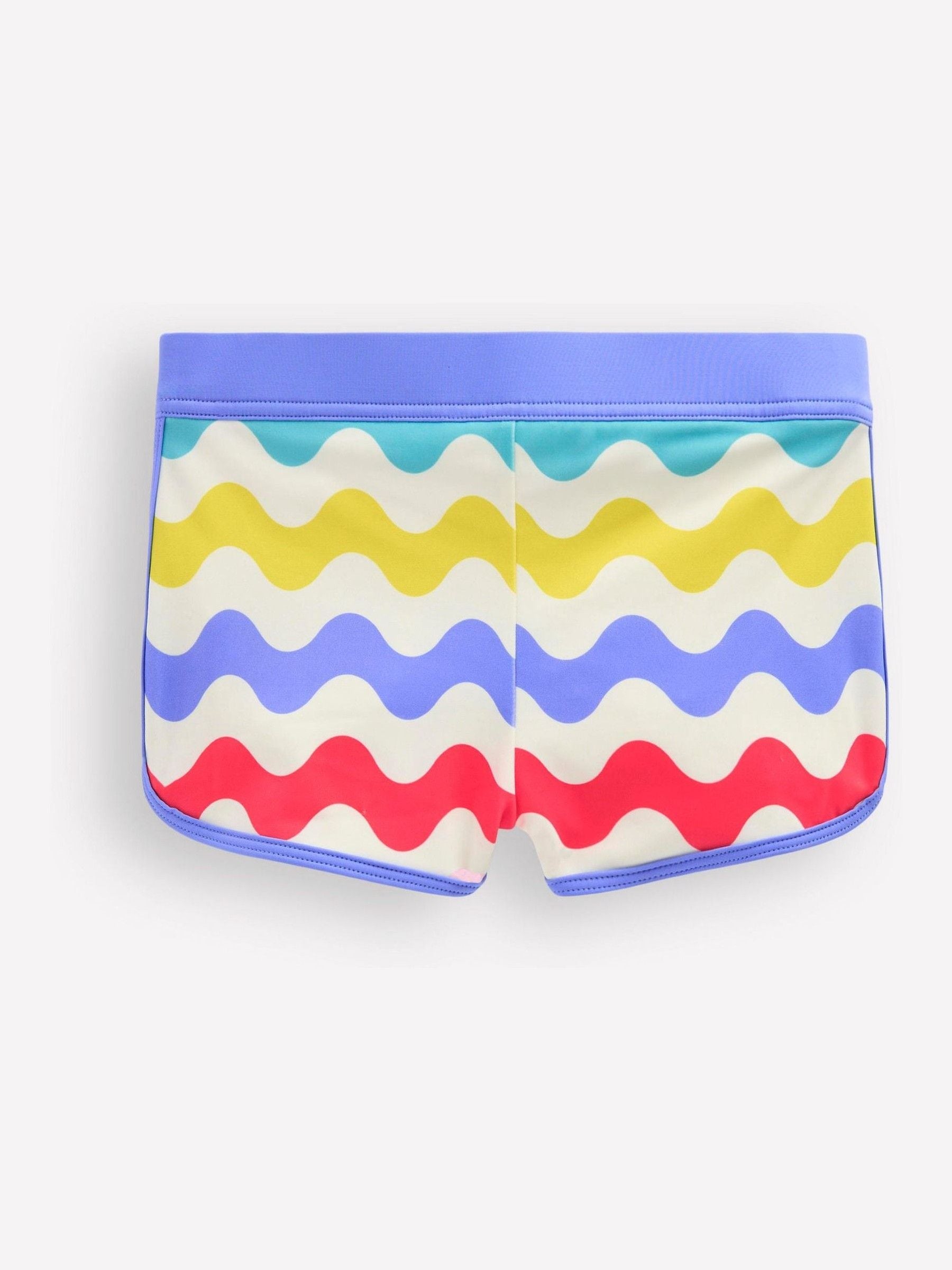 Boden Blue Patterned Swim Shorts image 2