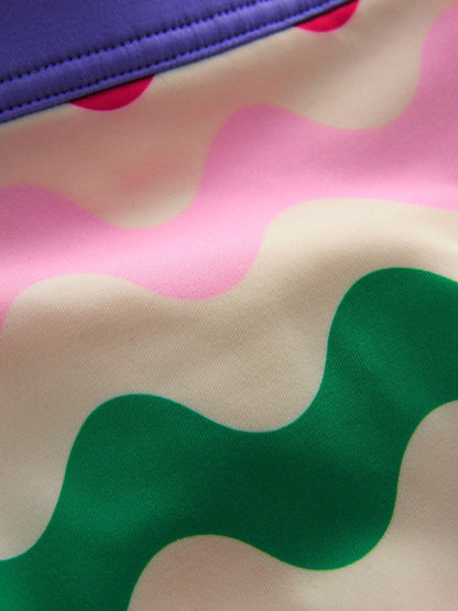 Boden Blue Patterned Swim Shorts image 3