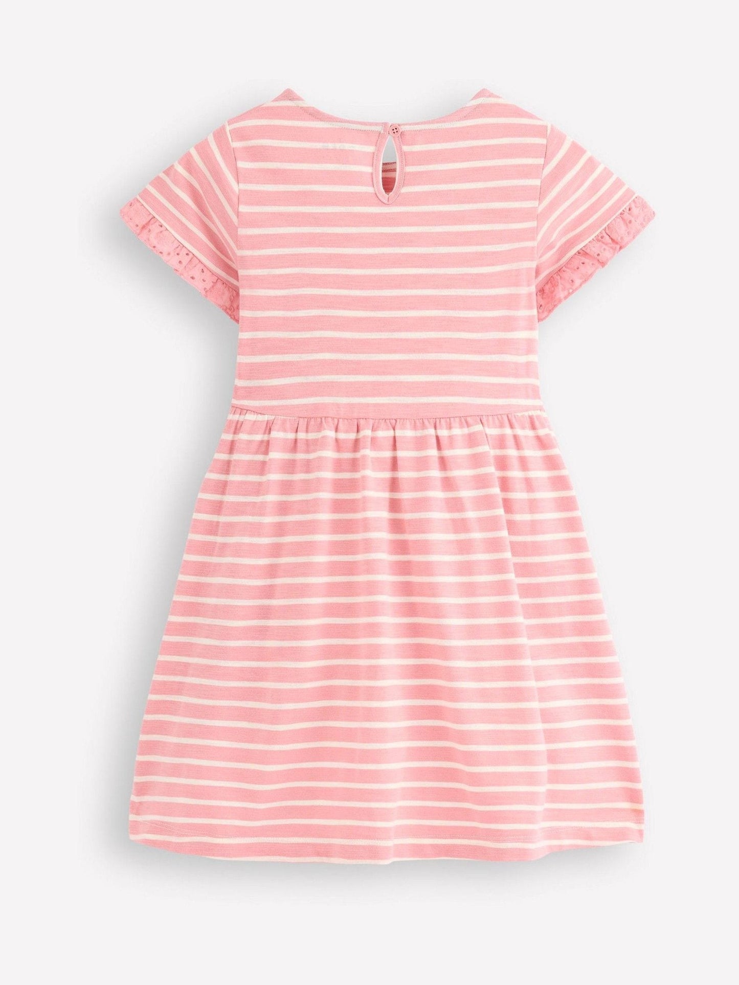 Boden Pink Broderie Pocket Jersey Dress image 2