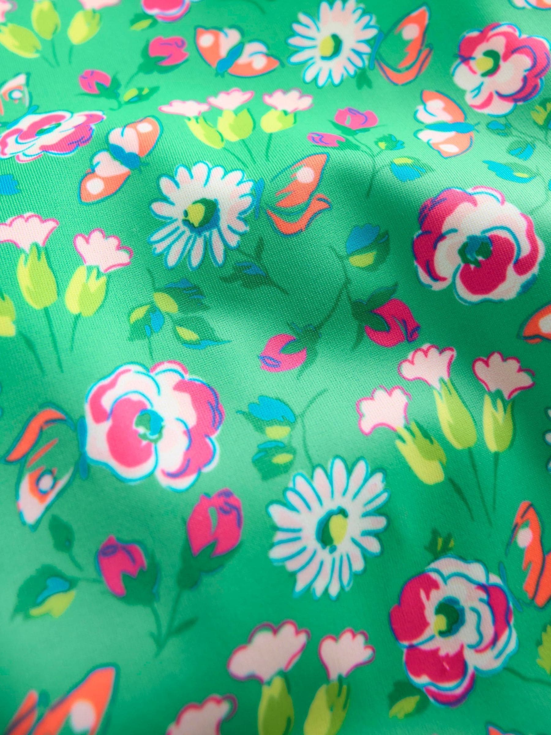 Boden Blue Puff Sleeve Swimsuit image 3