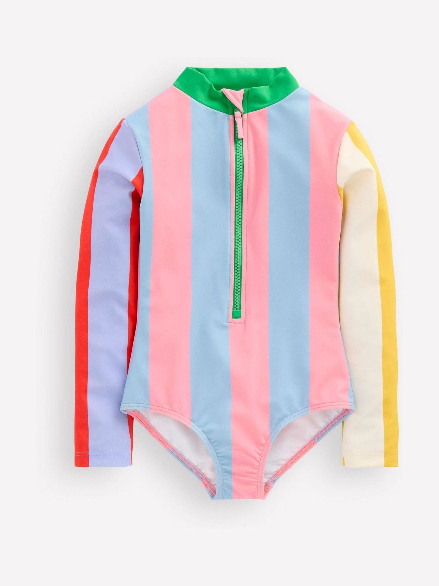Boden Pink/Blue Long Sleeve Swimsuit image 1