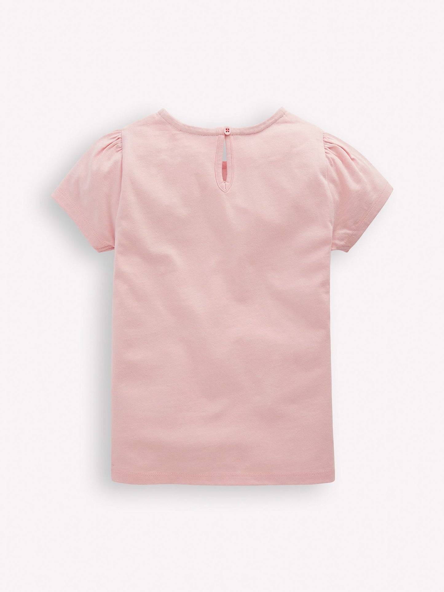 Boden Pink Ballet Shoes Puff Sleeve Superstitch Top image 2
