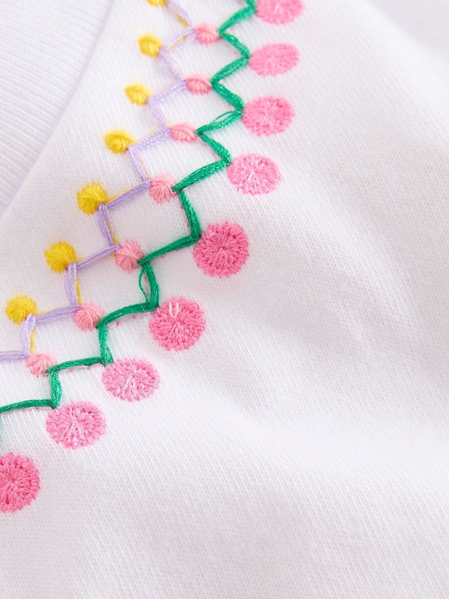 Boden White Relaxed Embroidered T-Shirt image 2