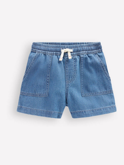 Boden Blue Soft Denim Shorts image 1