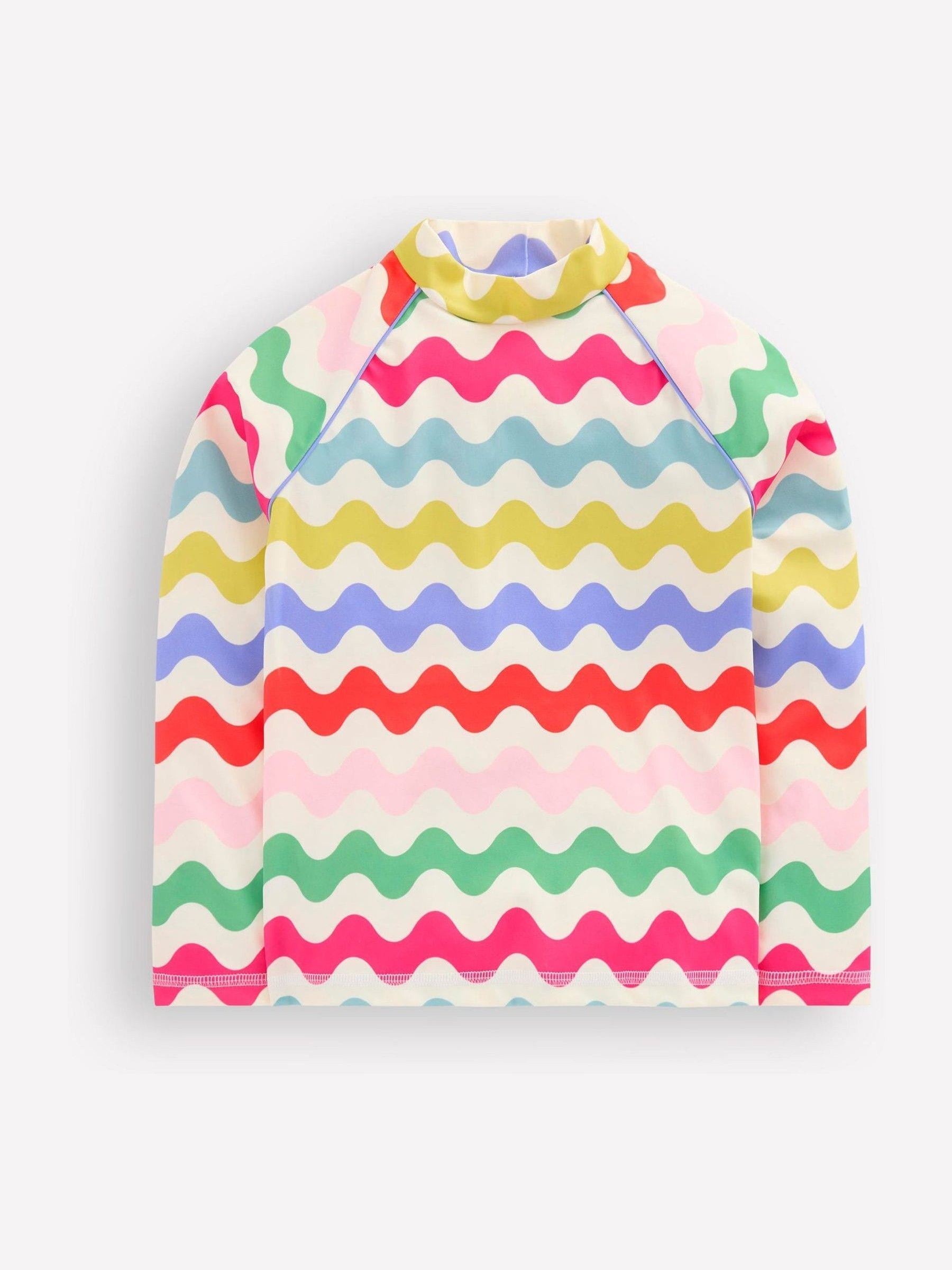 Boden Blue Sun Safe Patterned Rash Vest image 1