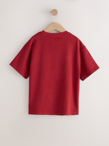 Red Sequin Rolling Stones Oversized T-Shirt (3-16yrs) - image 6