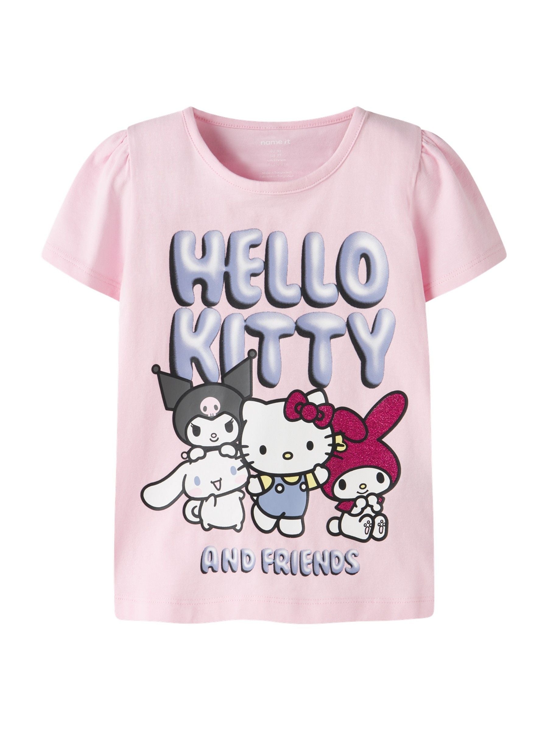 Name It Pink Hello Kitty Short Sleeve T-Shirt image 1