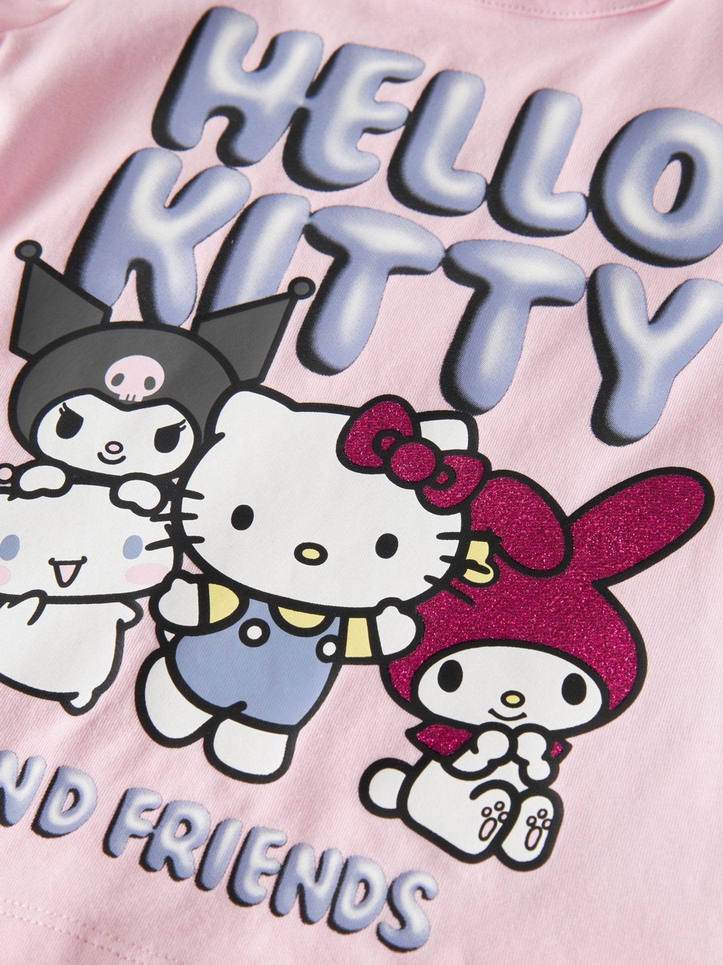 Name It Pink Hello Kitty Short Sleeve T-Shirt image 3