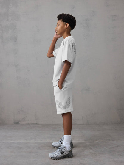 Dsiney Kidz - Castore Light Grey Oversized Top and Bermuda Shorts Set image 1