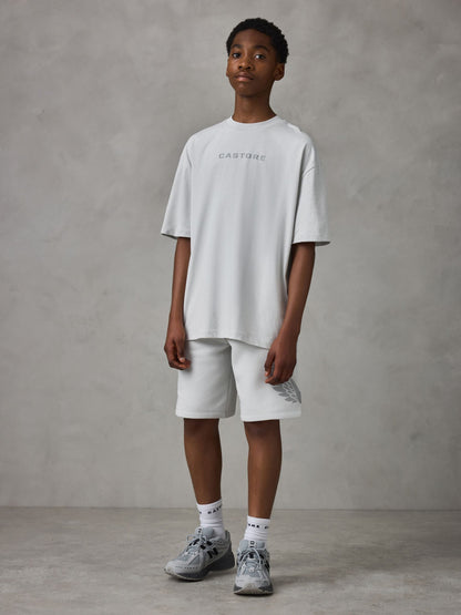 Dsiney Kidz - Castore Light Grey Oversized Top and Bermuda Shorts Set image 2