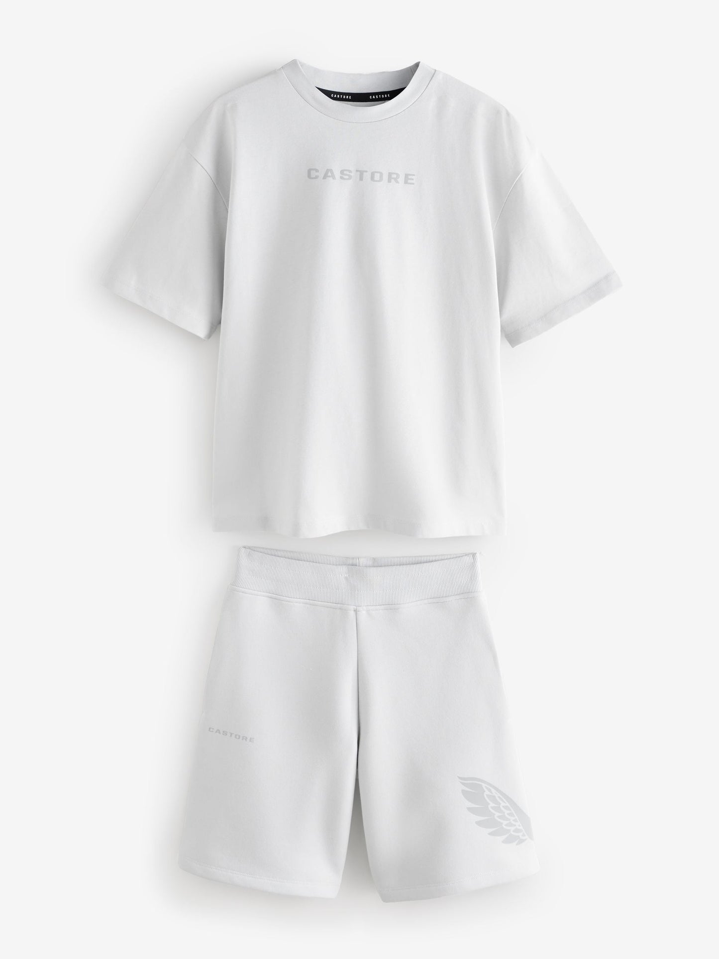 Dsiney Kidz - Castore Light Grey Oversized Top and Bermuda Shorts Set image 5