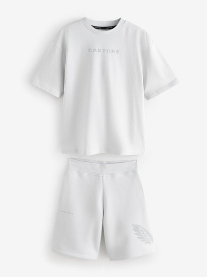 Dsiney Kidz - Castore Light Grey Oversized Top and Bermuda Shorts Set image 5