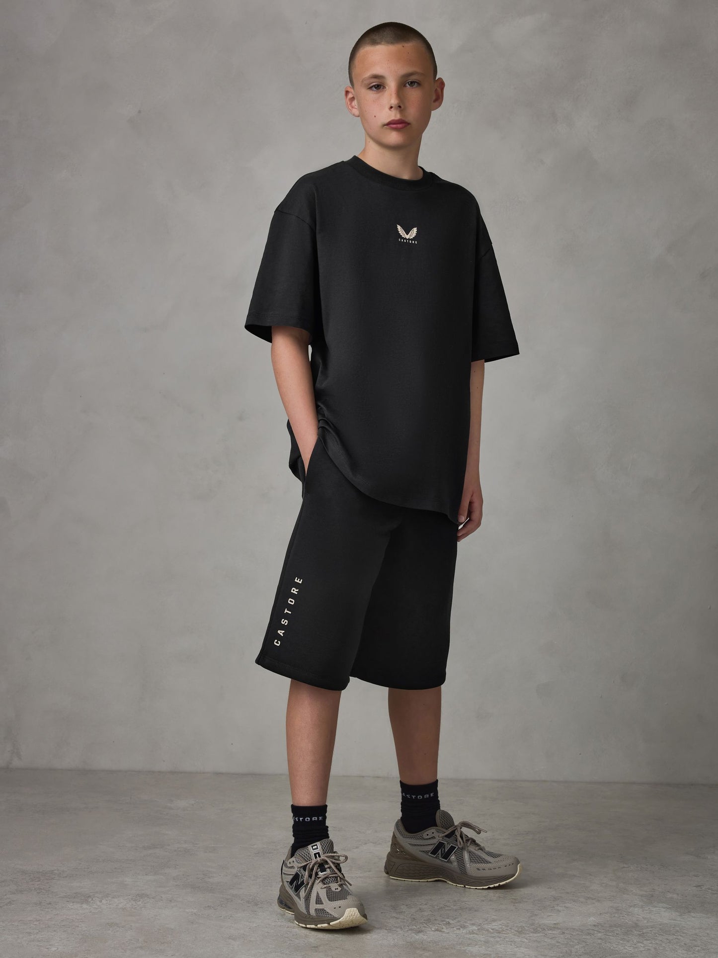 Dsiney Kidz - Castore Black Oversized Top and Bermuda Shorts Set image 2