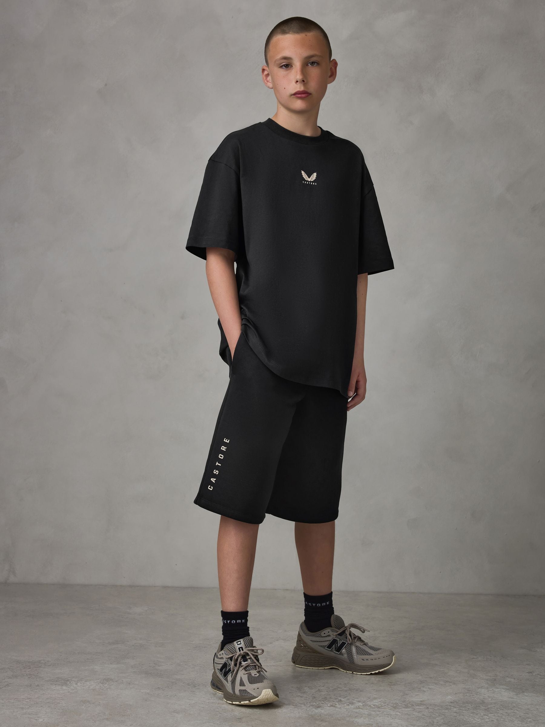 Dsiney Kidz - Castore Black Oversized Top and Bermuda Shorts Set image 2