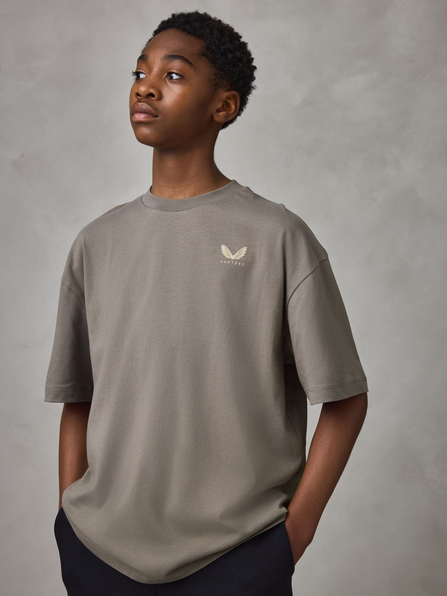 Dsiney Kidz - Castore Blue/White/Brown Oversized Short Sleeve Logo Cotton T-Shirts 3 Pack image 5