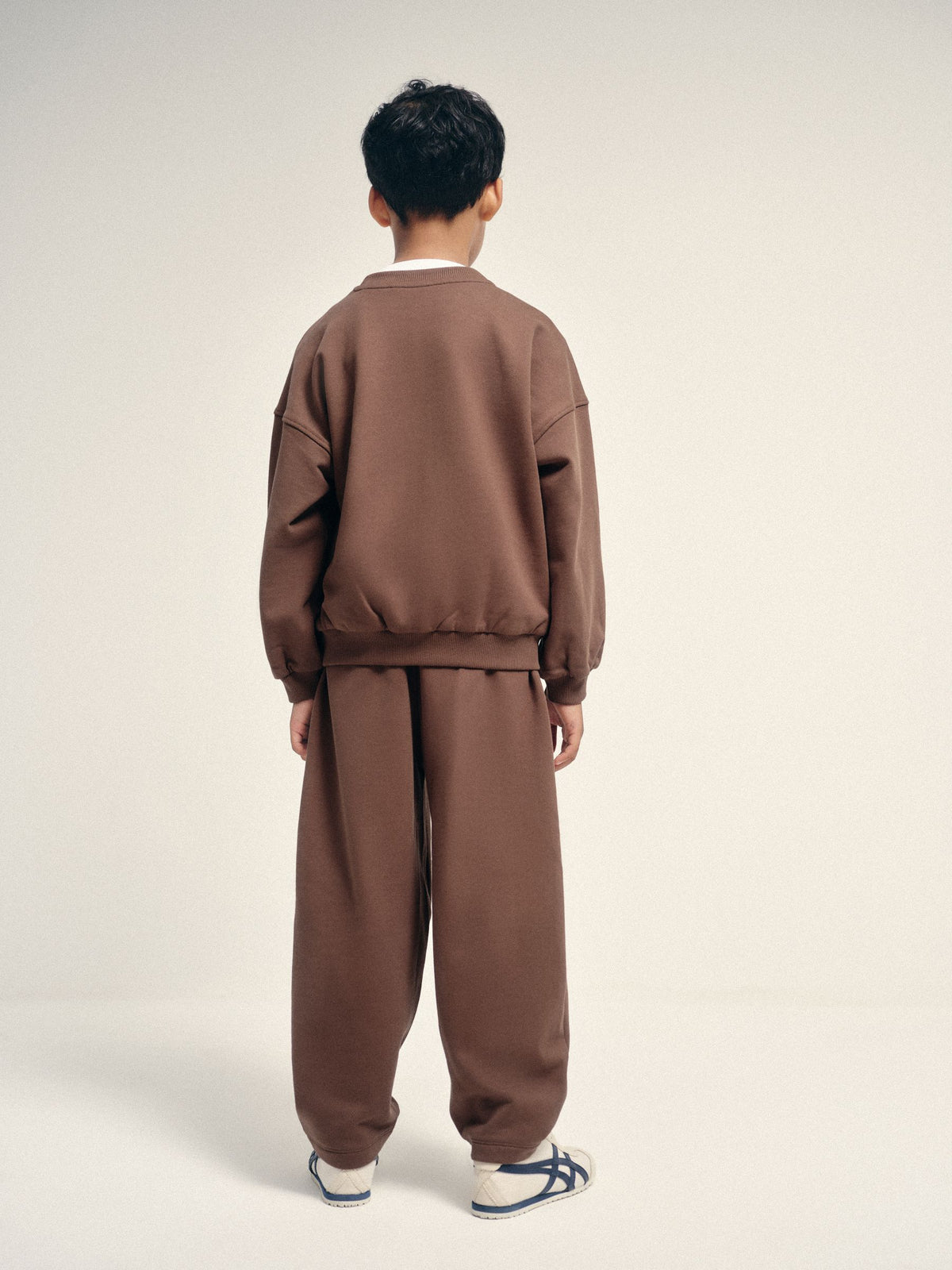 The Set 2 Pack Crew Sweat and Barrel Joggers Set Brown - image 3