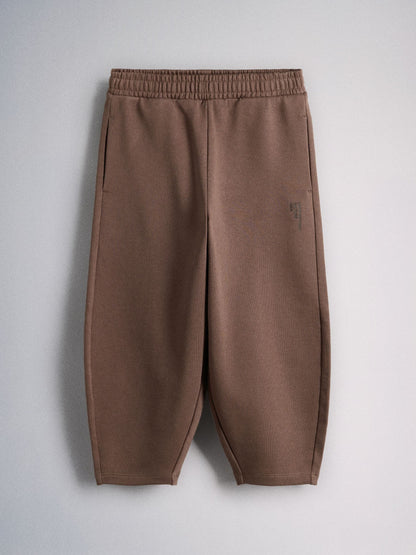 The Set 2 Pack Crew Sweat and Barrel Joggers Set Brown - image 9