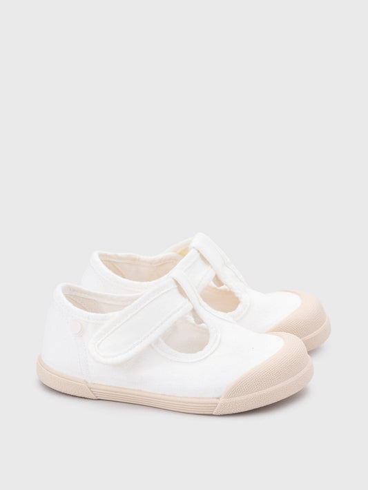 Igor White Lona Pepito Canvas Plimsolls Shoes image 1