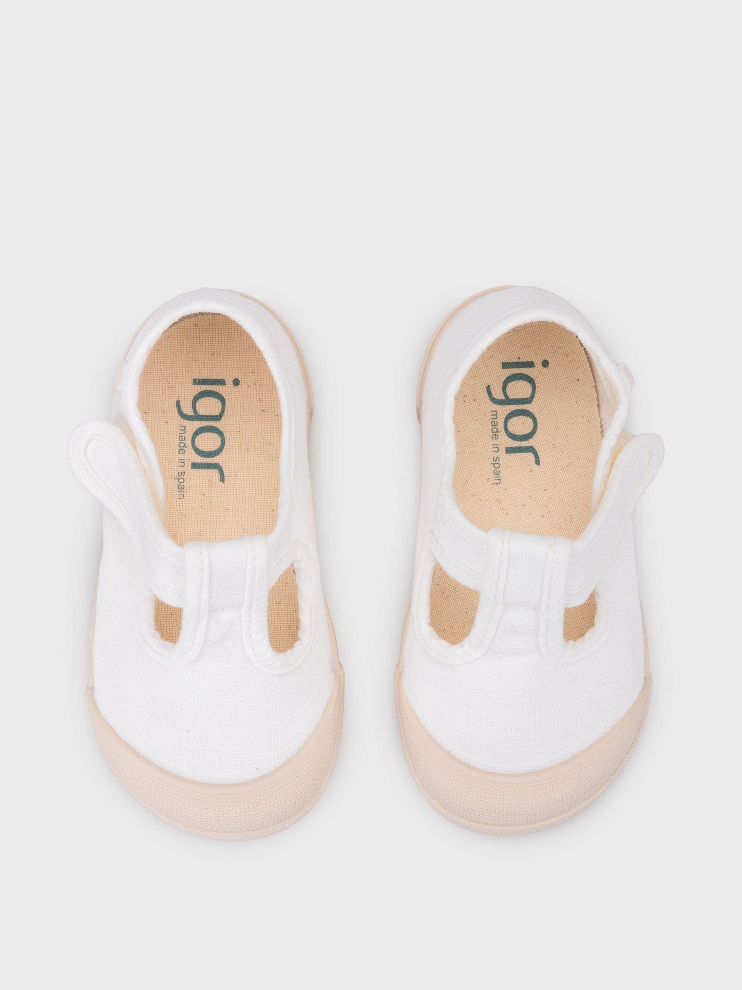 Igor White Lona Pepito Canvas Plimsolls Shoes image 3