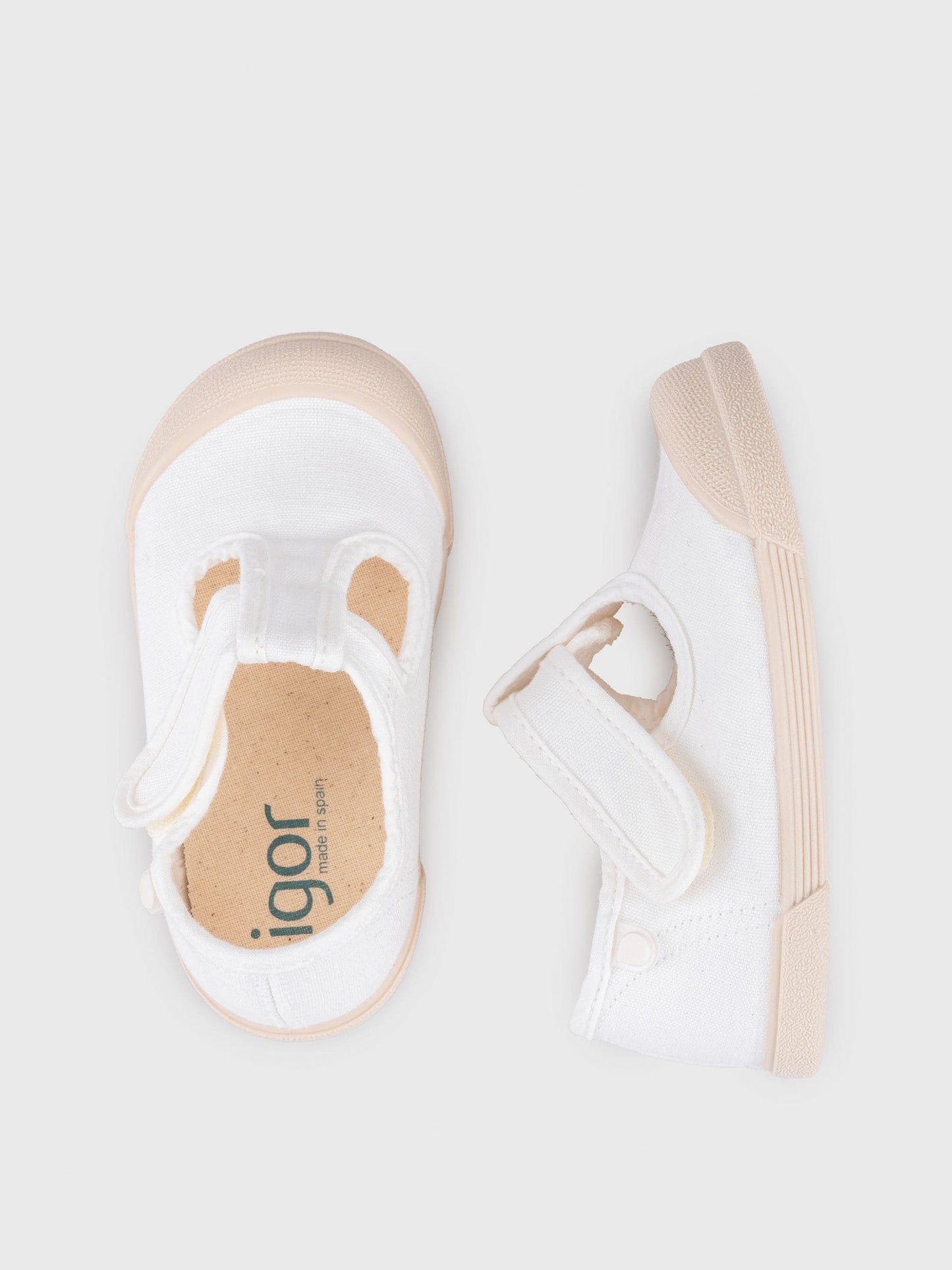 Igor White Lona Pepito Canvas Plimsolls Shoes image 4