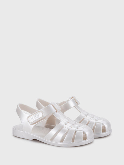 Igor White Clasica Pearl Sandals image 1
