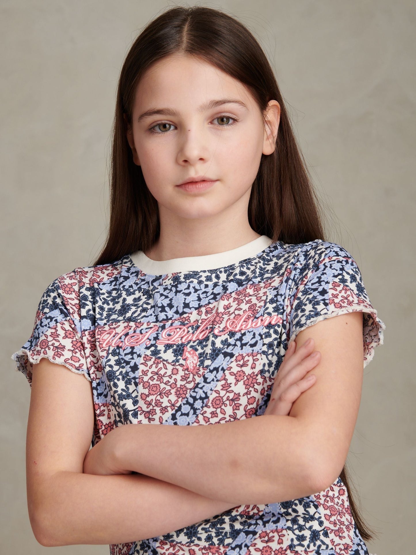 Dsiney Kidz - U.S. Polo Assn Blue Patchwork Top & Shorts Set image 5
