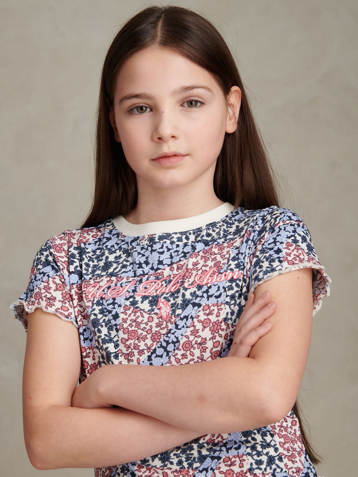 Dsiney Kidz - U.S. Polo Assn Blue Patchwork Top & Shorts Set image 5