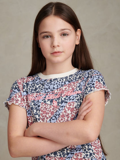 Dsiney Kidz - U.S. Polo Assn Blue Patchwork Top & Shorts Set image 5