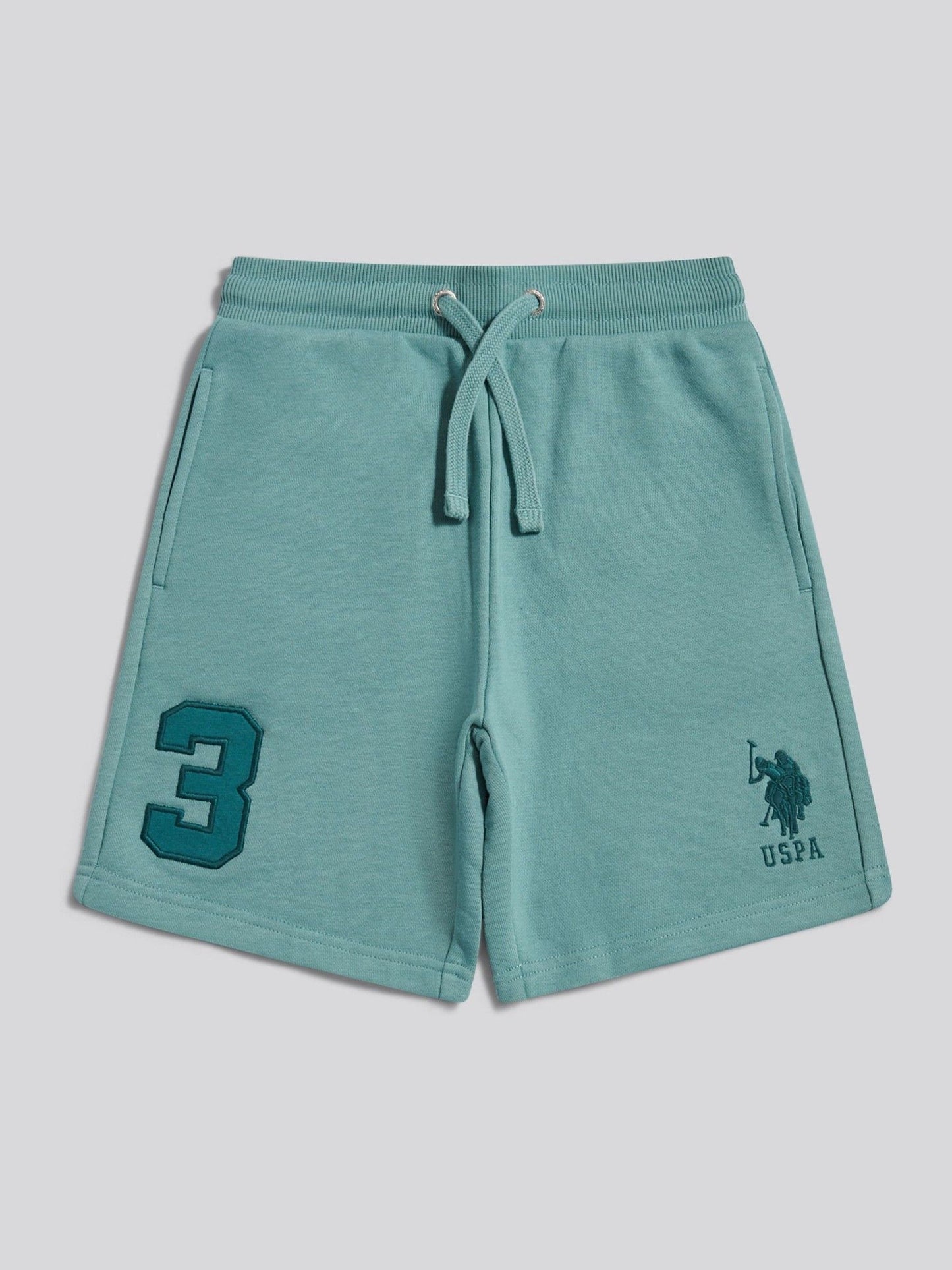 Dsiney Kidz - U.S. Polo Assn. Teal Player 3 Sweat Shorts image 7