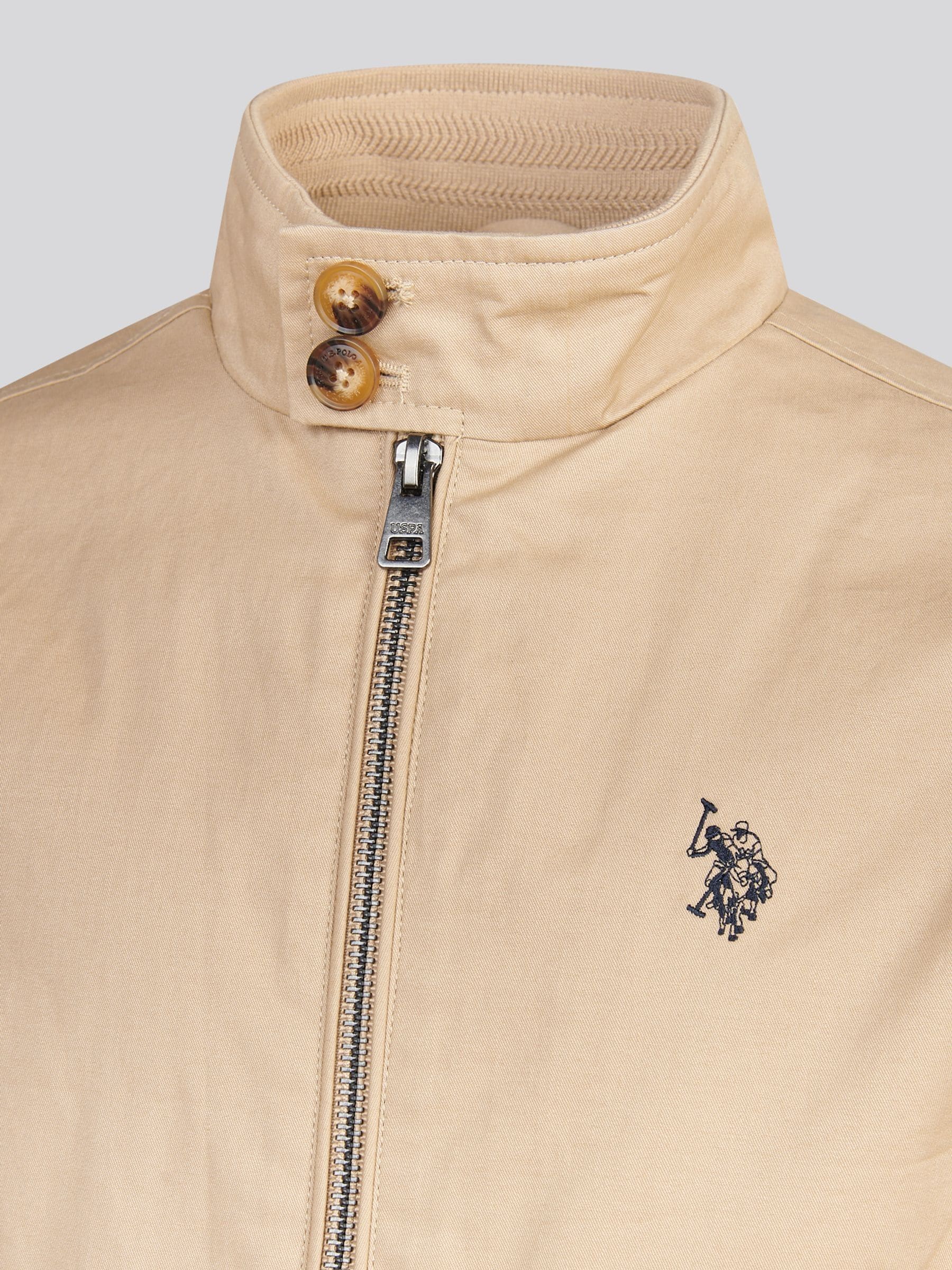 Dsiney Kidz - U.S. Polo Assn. Brown Cotton Twill Harrington Jacket image 4