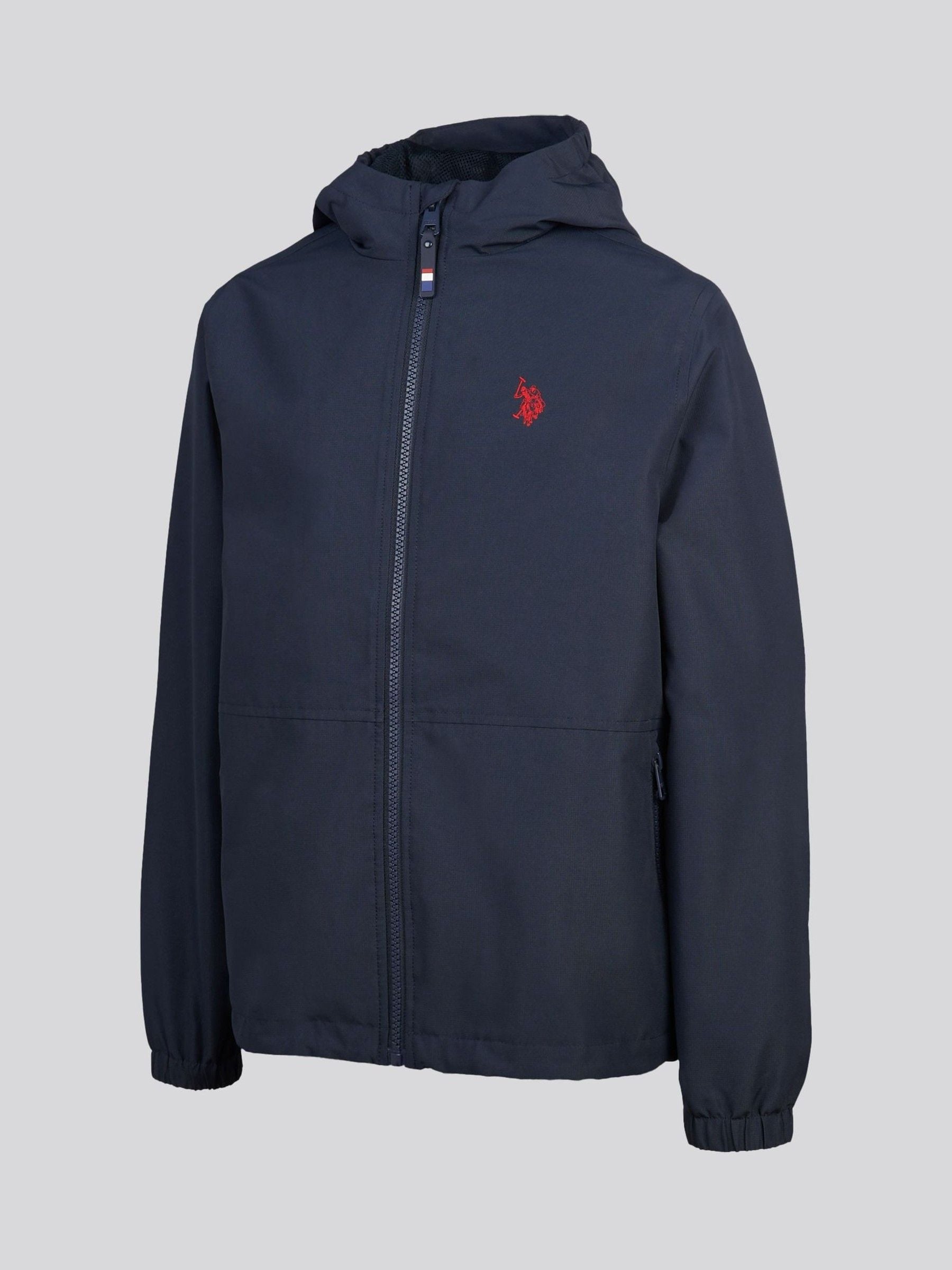 Dsiney Kidz - U.S. Polo Assn. Navy Mesh Lined Hooded Windbreaker Jacket image 2