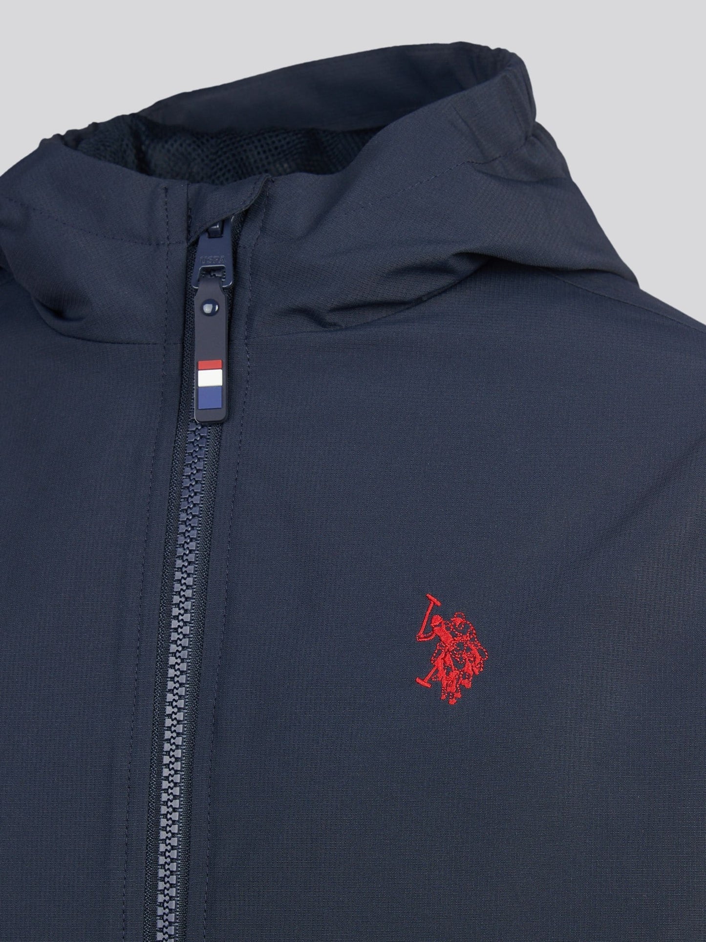 Dsiney Kidz - U.S. Polo Assn. Navy Mesh Lined Hooded Windbreaker Jacket image 4