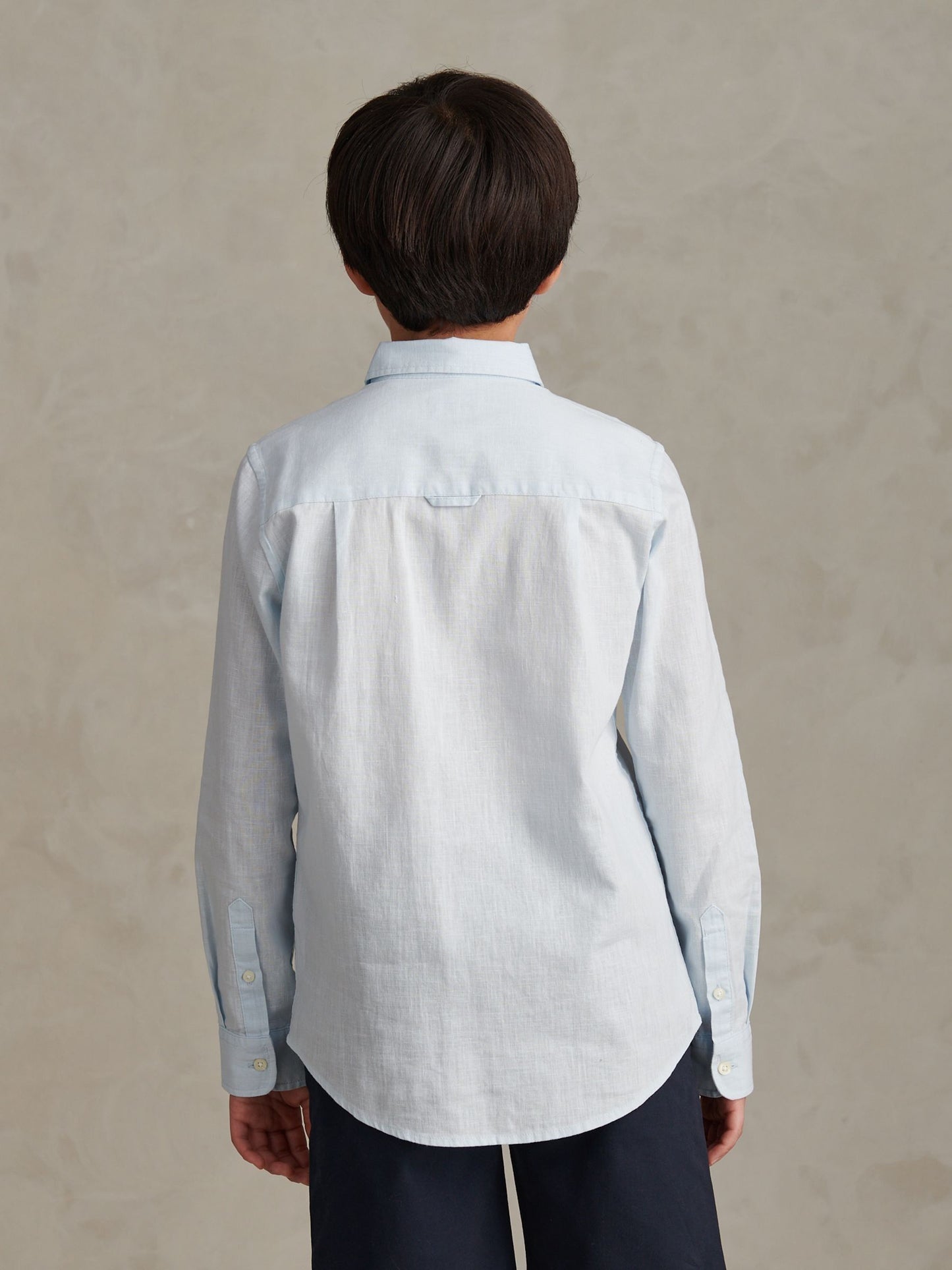 Dsiney Kidz - U.S. Polo Assn. Blue Linen Blend Shirt image 4