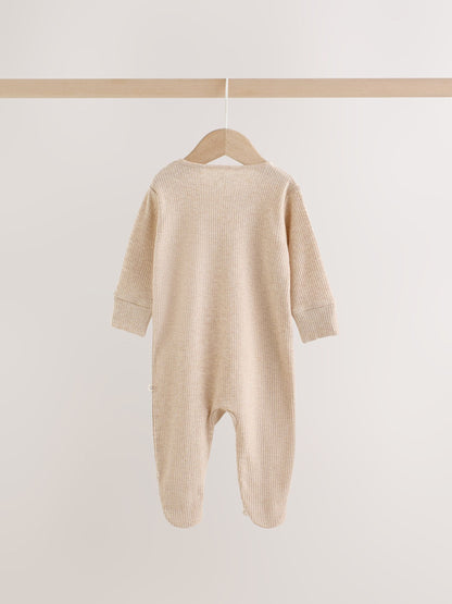 Neutral Bear Two Way Zip Sleepsuits 3 Pack (0-2yrs) - image 12