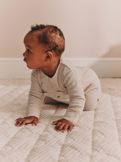 Neutral Bear Two Way Zip Sleepsuits 3 Pack (0-2yrs) - image 2