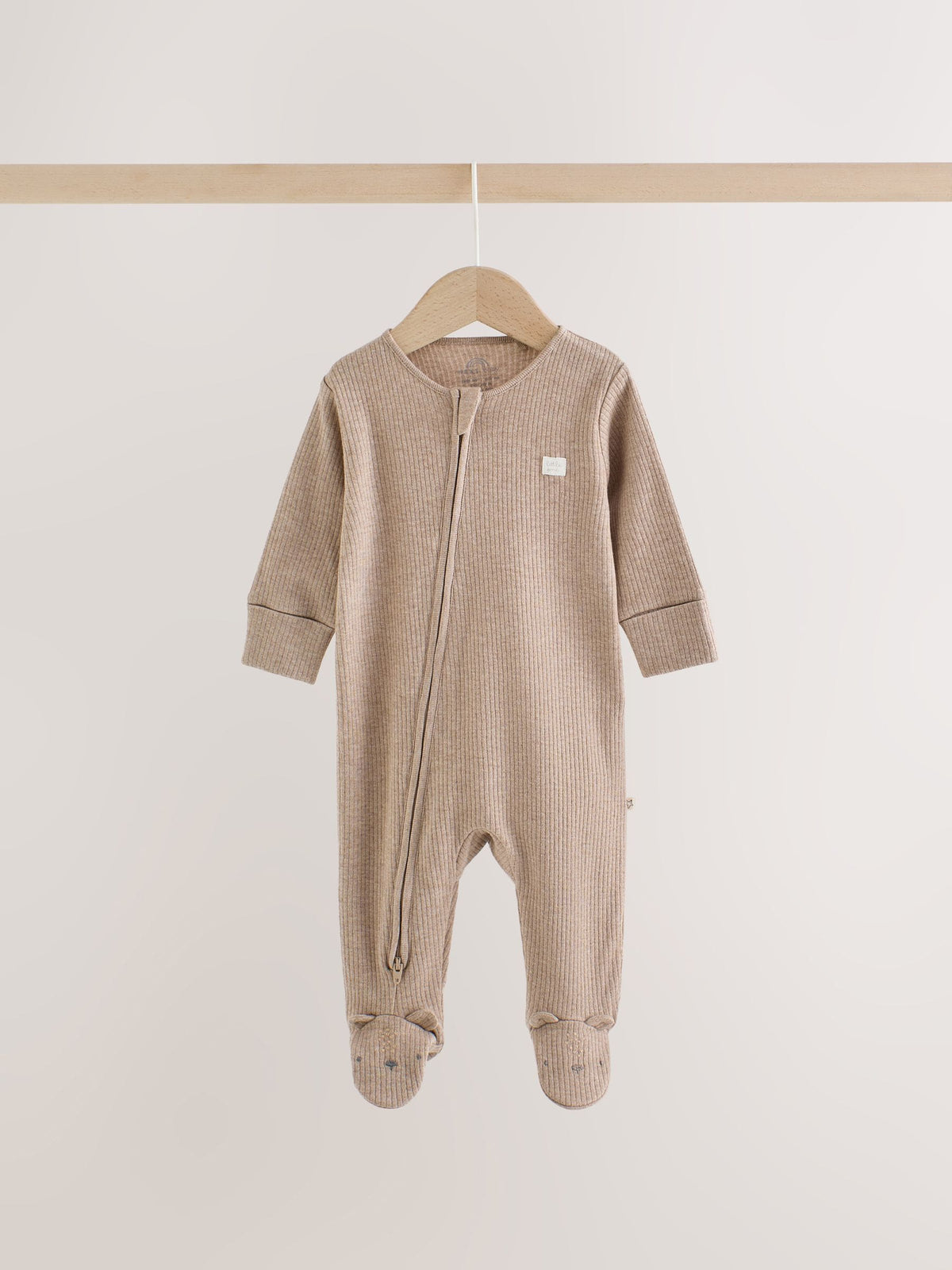 Neutral Bear Two Way Zip Sleepsuits 3 Pack (0-2yrs) - image 9