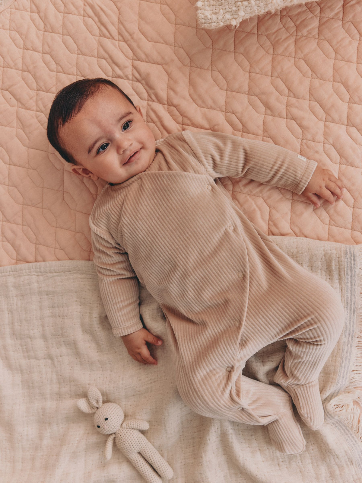 Neutral Fleece Baby Sleepsuits 2 Pack - image 2