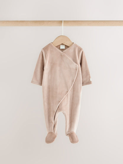 Neutral Fleece Baby Sleepsuits 2 Pack - image 7